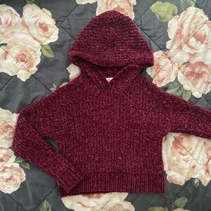 Justice Soft burgundy hoodie